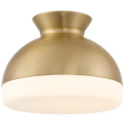 Crystorama Brian Patrick Flynn Gidget 15'' Vibrant Gold Flush Mount In Multi