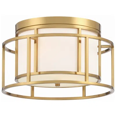 Crystorama Brian Patrick Flynn's Hulton 15"w Luxe Gold Ceiling Light