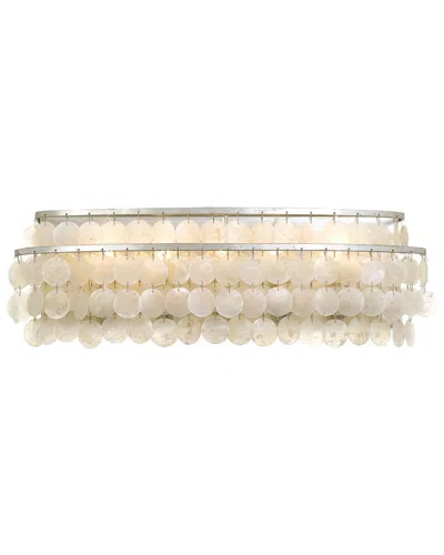 Crystorama Brielle 5-light Antique Silver Bathroom Vanity In Neutral