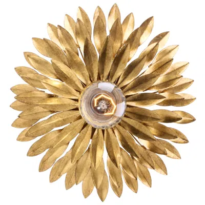Crystorama Broche 11" High Antique Gold Wall Sconce In Multi