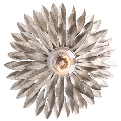 Crystorama Broche 11" High Silver Sconce