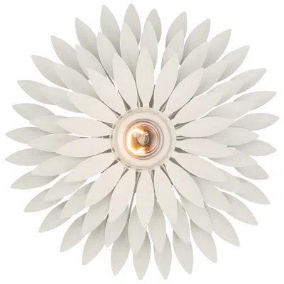 Crystorama Broche 11'' Matte White Sconce In Multi
