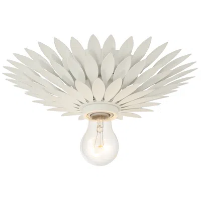 Crystorama Broche 11" Wide Matte White Ceiling Light In Transparent