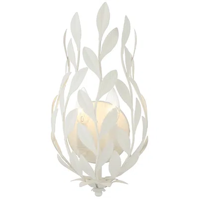 Crystorama Broche 16" High Matte White Wall Sconce In Multi