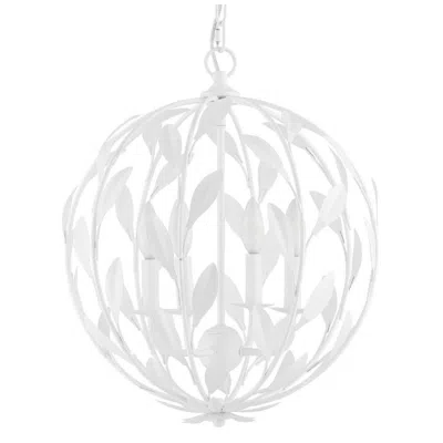 Crystorama Broche 16" Wide Matte White 4-light Pendant Light
