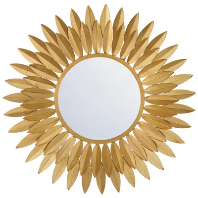 Crystorama Broche 20'' Antique Gold Mirror In Brown