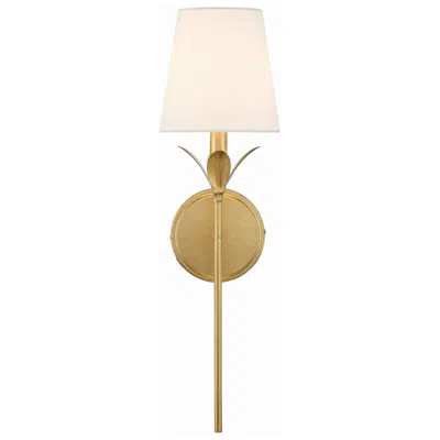Crystorama Broche 21" High Antique Gold Wall Sconce
