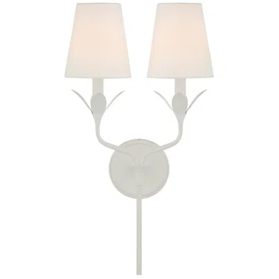 Crystorama Broche 21" High Matte White 2-light Wall Sconce In Multi
