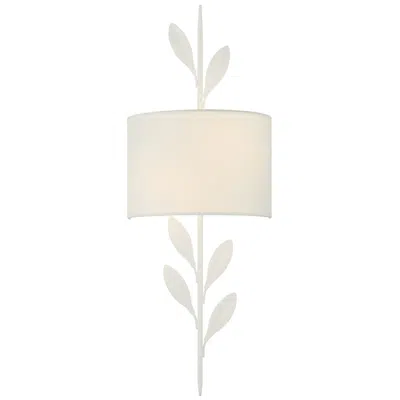 Crystorama Broche 24" High Matte White Wall Sconce In Neutral