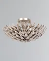 Crystorama Broche 4-light Ceiling Mount In Silver