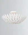 Crystorama Broche 4-light Ceiling Mount In White