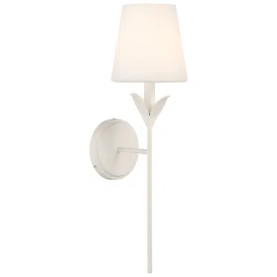 Crystorama Broche 6in. Matte White Scon In Multi