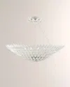 Crystorama Broche 8-light Matte White Ceiling Mount In White