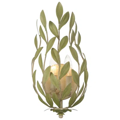 Crystorama Broche 8.25'' Champagne Green Tea Sconce