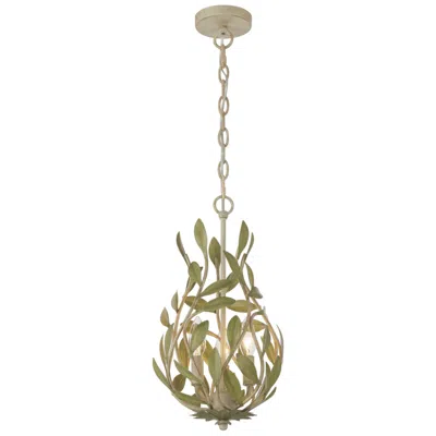 Crystorama Broche 9'' Champagne Green Tea Chandelier In Gold