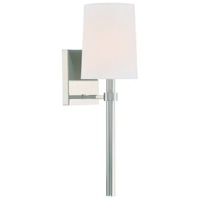 Crystorama Bromley 18" High Polished Nickel Wall Sconce In Silver