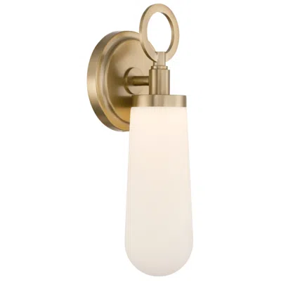 Crystorama Calvin 4.75'' Integrated Led Vibrant Gold Sconce In Multi