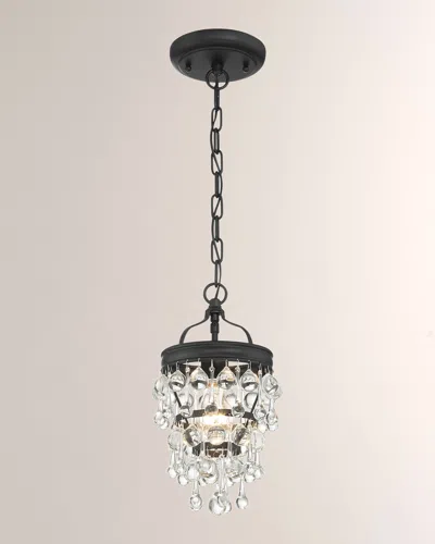 Crystorama Calypso 1-light Mini Chandelier In Black