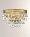 Crystorama Calypso 2-light Sconce In Vibrant Gold
