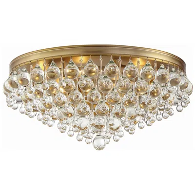 Crystorama Calypso 20" Wide Vibrant Gold Ceiling Light