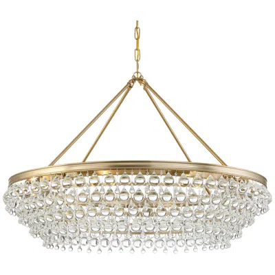 Crystorama Calypso 40" Wide Vibrant Gold And Crystal Chandelier