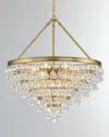 CRYSTORAMA CALYPSO 8-LIGHT CRYSTAL TEARDROP CHANDELIER