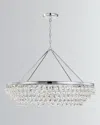 Crystorama Calypso 8-light Crystal Teardrop Chandelier In Silver