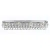 Crystorama 8-light Chrome Vanity-light In White