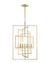 Crystorama Capri 7 Light Antique Gold Chandelier In Gold