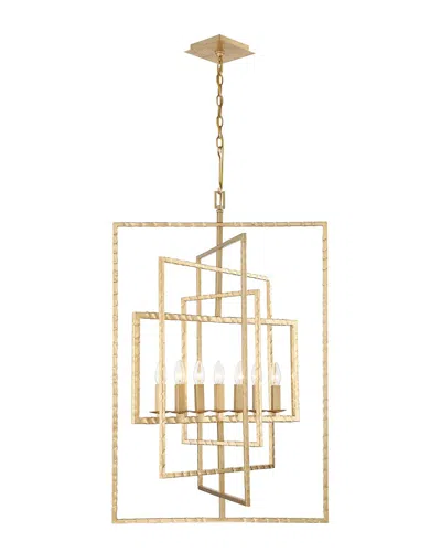 Crystorama Capri 7 Light Antique Gold Chandelier