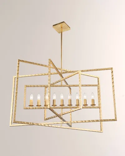 Crystorama Capri 9-light Chandelier In Gold