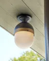 Crystorama Capsule Ceiling Mount In Black/gold