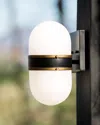 Crystorama Capsule Small 1-light Sconce In Black