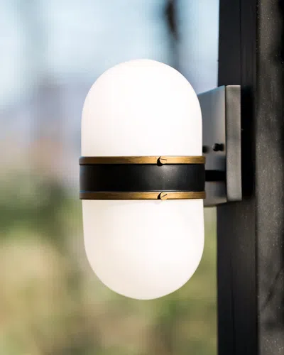 Crystorama Capsule Small 1-light Sconce In Black