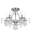 Crystorama Cedar 5-light Polished Chrome Swarovski Polished Chrome Ceiling Mount