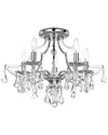 Crystorama Cedar 5-light Ceiling Mount In Gray