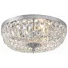Crystorama Ceiling Mount 16" Wide Chrome 3-light Ceiling Light In Silver
