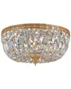 Crystorama 3-light Clear Hand-cut Brass Ceiling Mount Ii