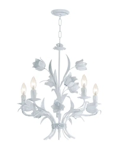 Crystorama Chelsea 5-light Chandelier In Silver