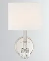 Crystorama Chimes 1-light Polished Nickel Sconce In Metallic