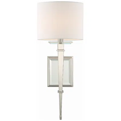 Crystorama Clifton 20" High Polished Nickel Wall Sconce In Silver