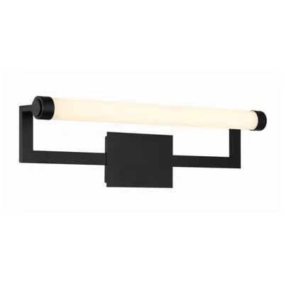 Crystorama Clinton 26.25'' Led Matte Black Picture Light In Multi