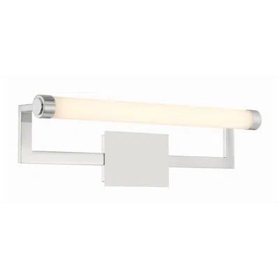 Crystorama Clinton 26.25'' Led Polished Nickel Picture Light In Multi