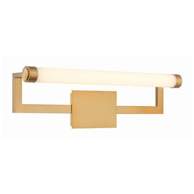 Crystorama Clinton 26.25'' Led Vibrant Gold Picture Light In Multi