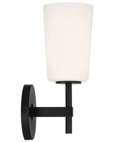 Crystorama Colton 1-light Black Wall Mount