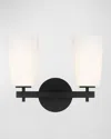 Crystorama Colton 2-light Wall Mount In Black