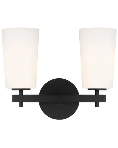 CRYSTORAMA CRYSTORAMA COLTON 2-LIGHT BLACK WALL MOUNT