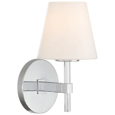 Crystorama Colton 6'' Polished Chrome Sconce In Multi