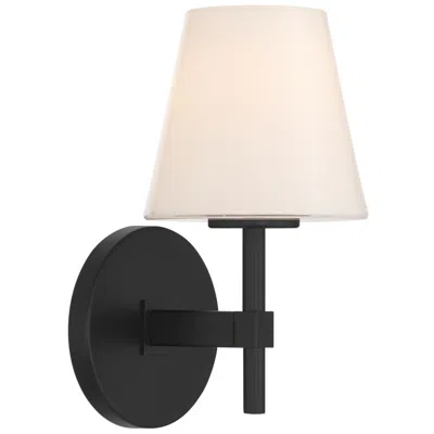 Crystorama Colton 6in. Black Sconce In Multi