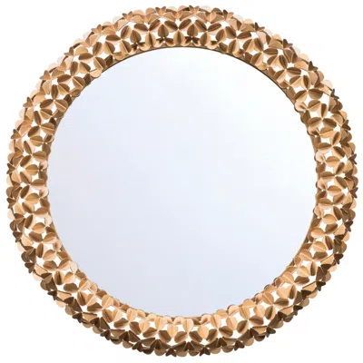 Crystorama Cora 30'' Soft Gold Mirror In Brown